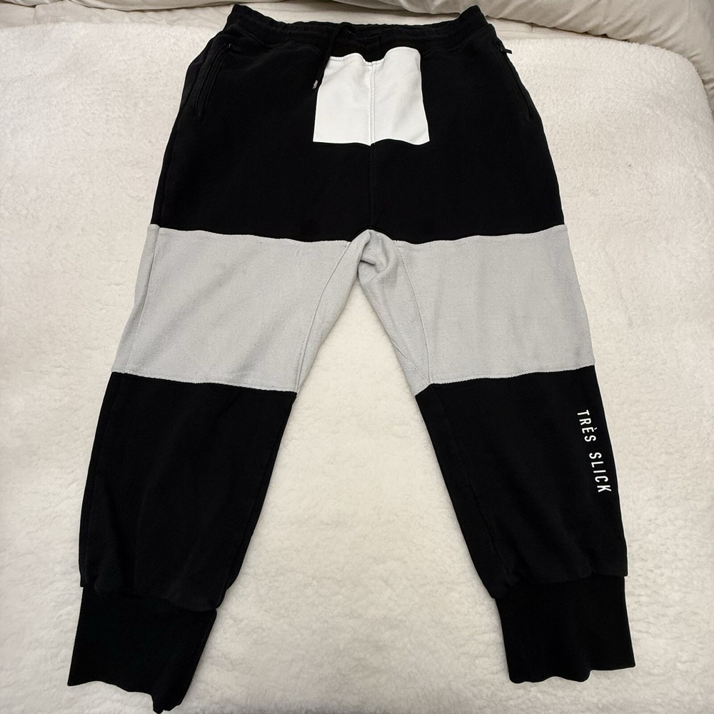 Cayler & Sons Joggers Mens XXL‎ Colorblock Streetwear Cotton Black Gray Solid
